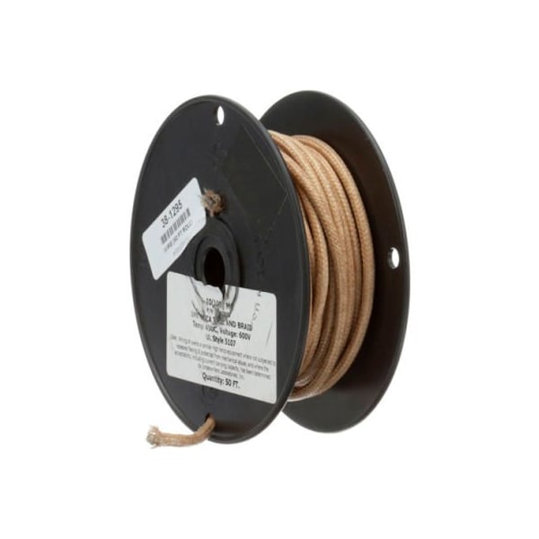 Allpoints 38-1295 High Temperature Wire, No 10 Gauge, Stranded MG, Tan, 50' Roll